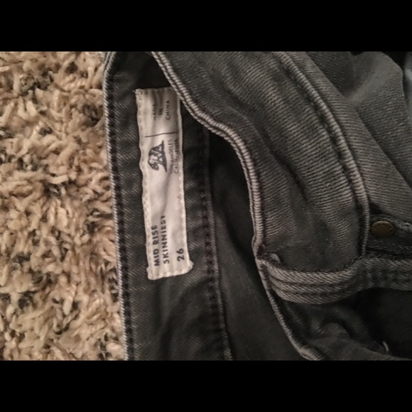 Dark gray jeans, size 26 - Picture 2 of 2
