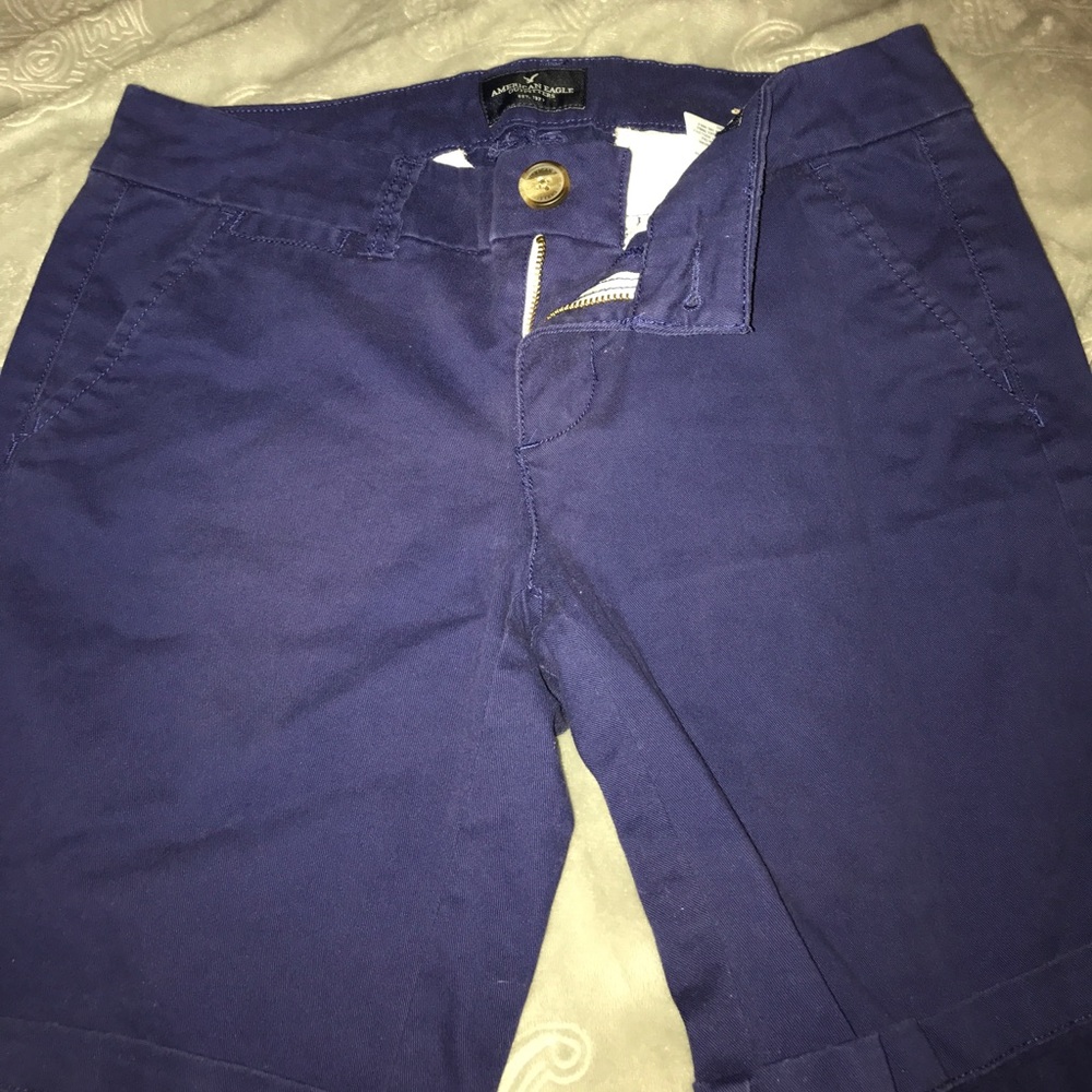 American Eagle navy Bermuda shorts