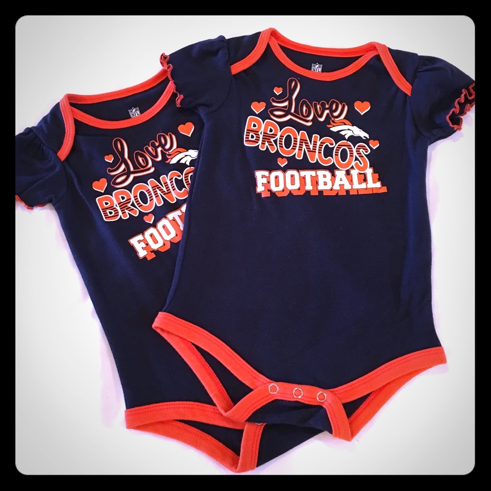 NWOT Newborn Denver Broncos Bodysuit Bundle