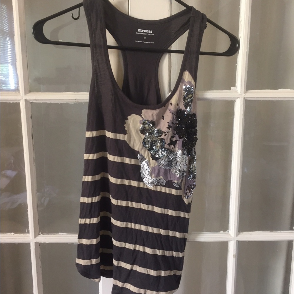Express Sequin Tank Top