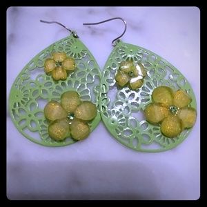 Lime Green Earrings
