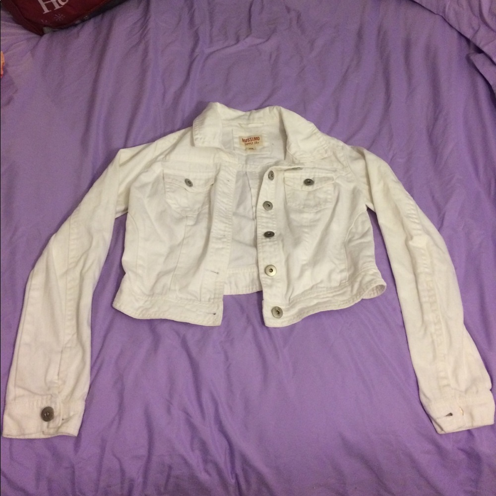White denim jacket