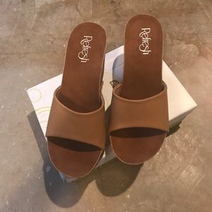 Brown Wedge Sandals