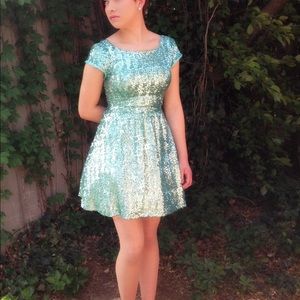 Dress. Deep mint color. Gorgeous in person!!!