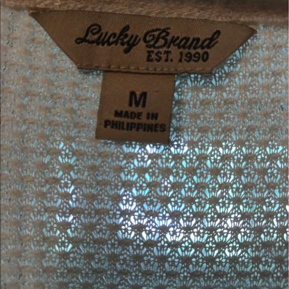 Lucky Brand Cream Top - Picture 1 of 3