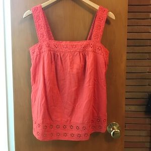 J. Crew Eyelet Tank