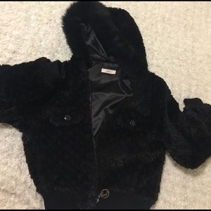 Woman J lo fur coat
