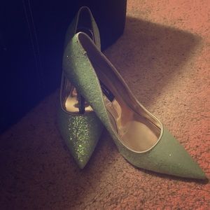 Gorgeous Nina Mermaid glitter pumps
