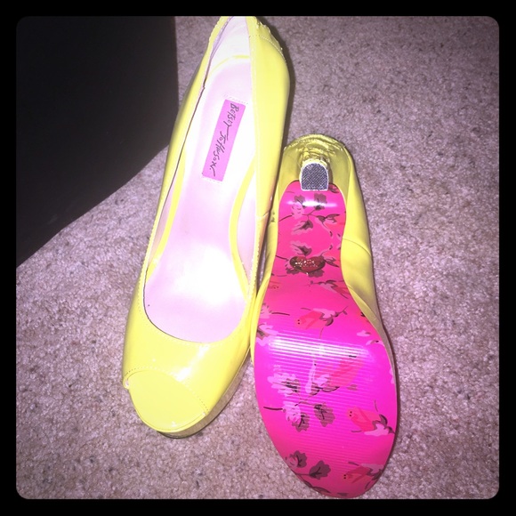 Betsey Johnson Shoes - Betsey Johnson Heels Corset back stunning sole