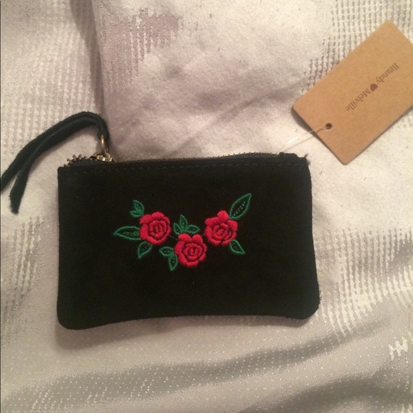🎉HP🎉 NWT Brandy Melville mini rose coin pouch - Picture 2 of 6