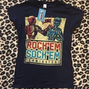 Rock Em Sock Em Terminators T-Shirt M NWT