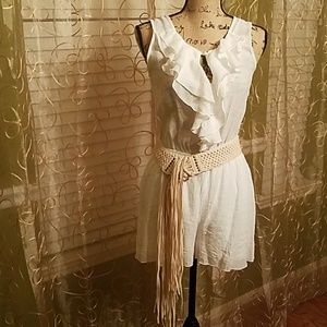 🌌 FLASH SALE 🌌 Key Hole White Romper