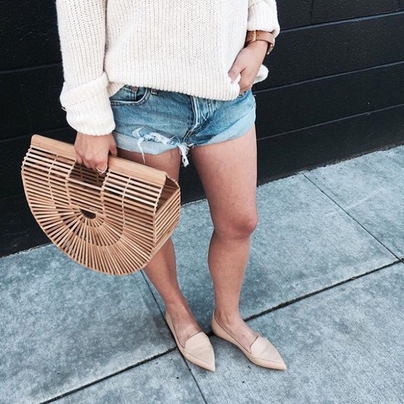 • LAST ONE • wicker / bamboo purse - Picture 2 of 6