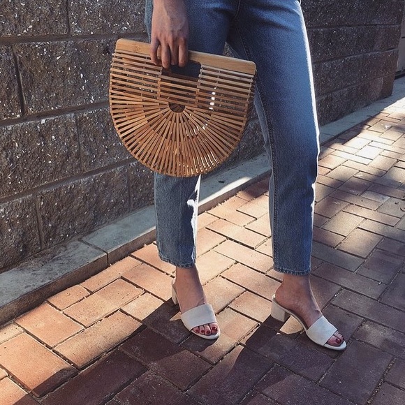 • LAST ONE • wicker / bamboo purse - Picture 3 of 6