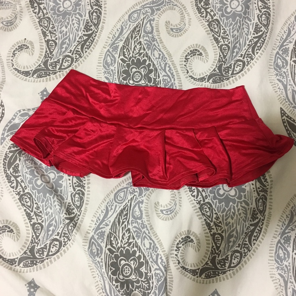 Red skirt