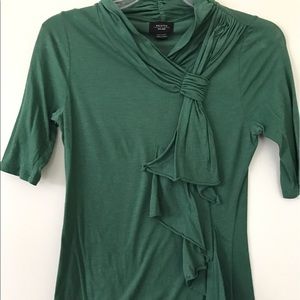 Anthropologie Deletta Green Top -- XS