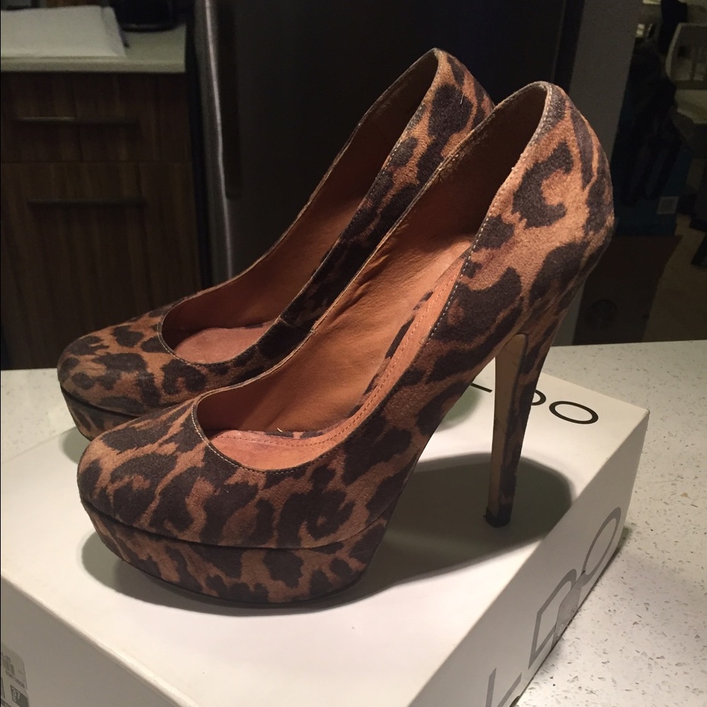 Aldo Leopard Heels
