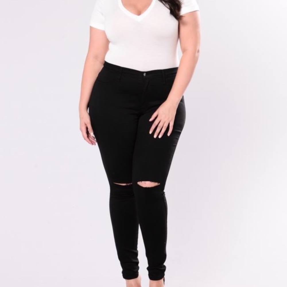 🎉HP Fashion Nova Black Stretch Canopy Jeans 2X