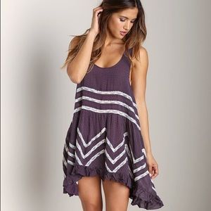 FREE PEOPLE Lace Voile Slip Dress