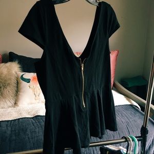 VICTORIA SECRET zip up t shirt