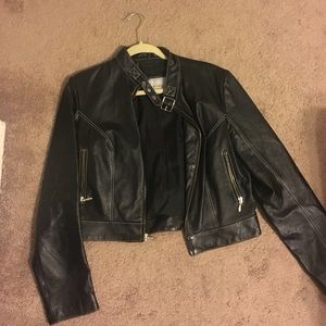 Leather Moto Style jacket