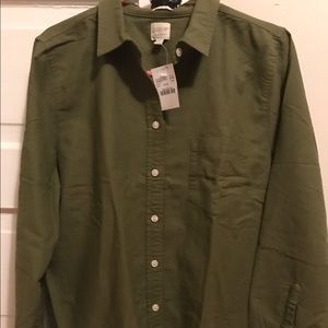NWT J. Crew Sunwashed garner-dyed Oxford shirt