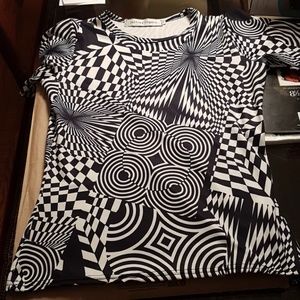 EUC Jeffrey Rogers fun spiral shirt