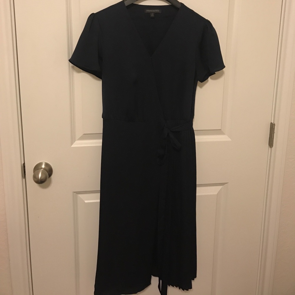 Navy Wrap Dress