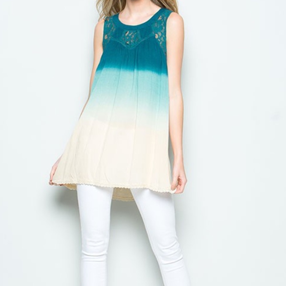 The Harper Top. Boho, Tie Dyed, and Lace