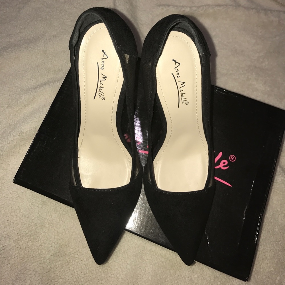Sexy Black Mesh Heels