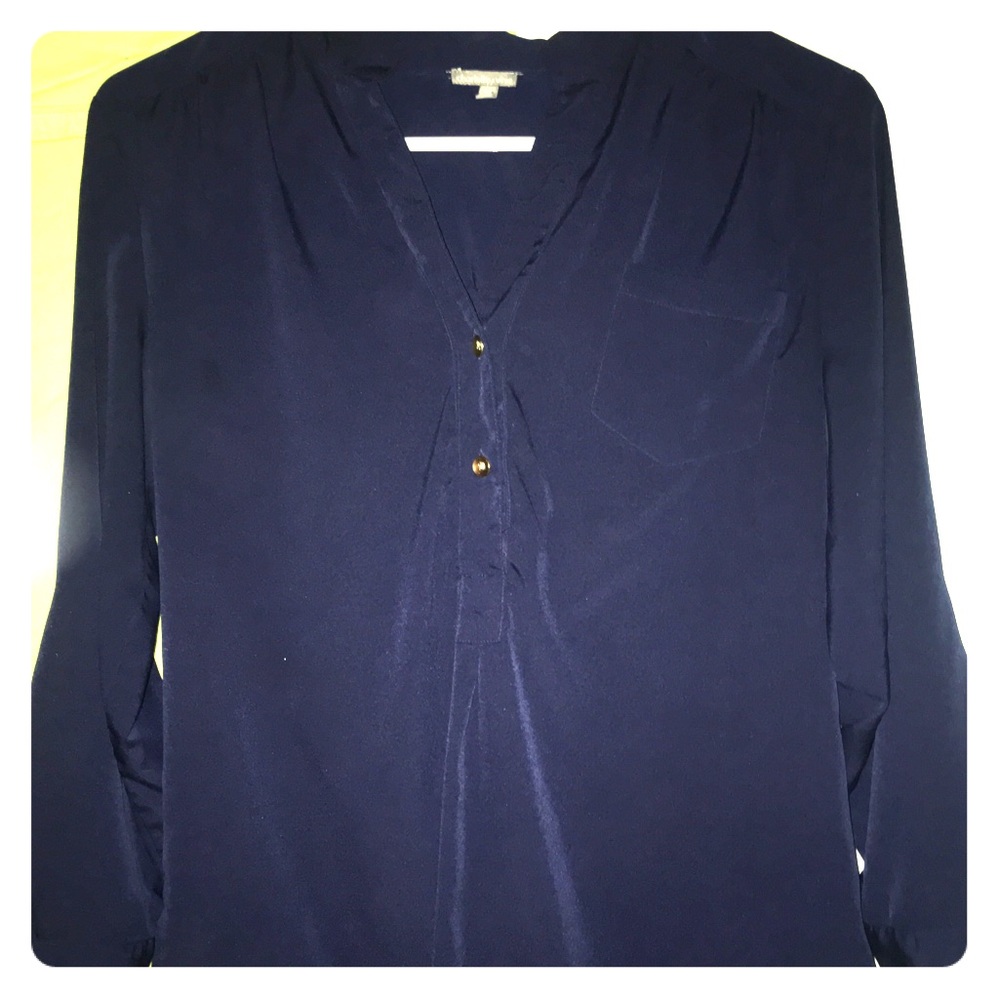 Navy Blue with gold accent buttons