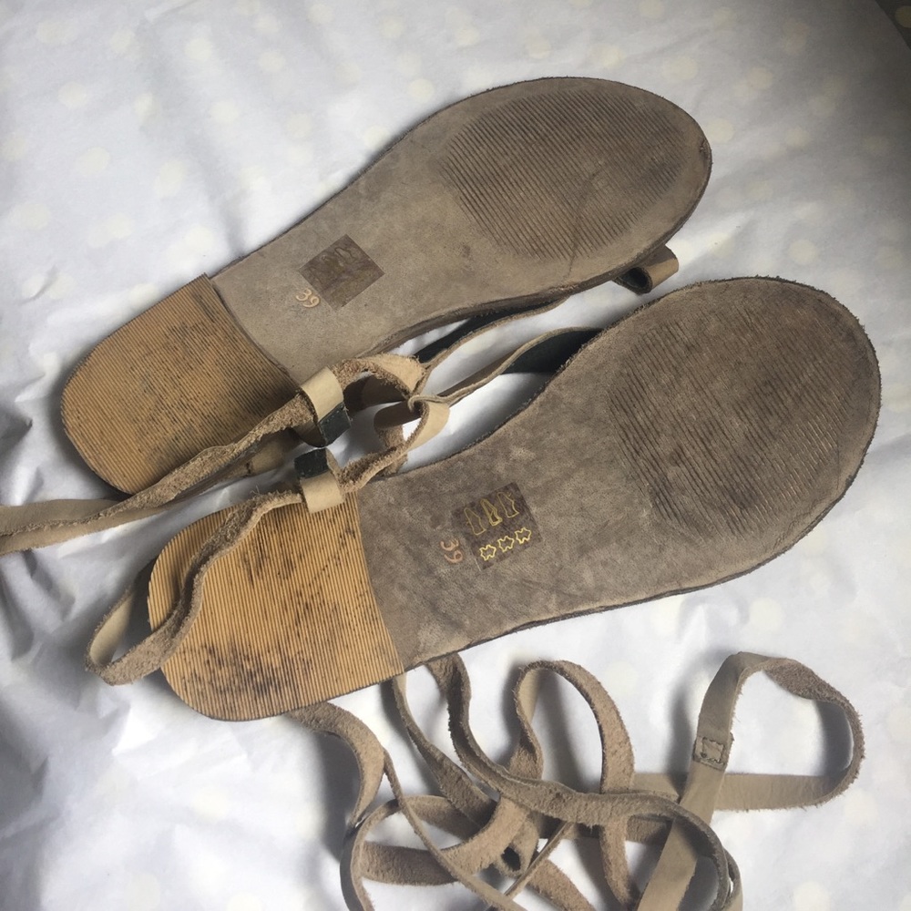 Free People Dahila Lace Up Leather Sandals - Picture 5 of 5