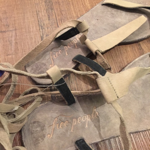 Free People Dahila Lace Up Leather Sandals - Picture 4 of 5