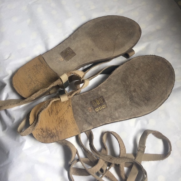 Free People Dahila Lace Up Leather Sandals - Picture 5 of 5