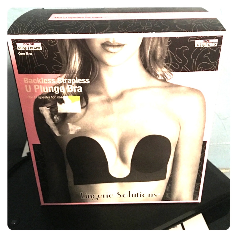 Nude Backless Strapless U Plunge Bra