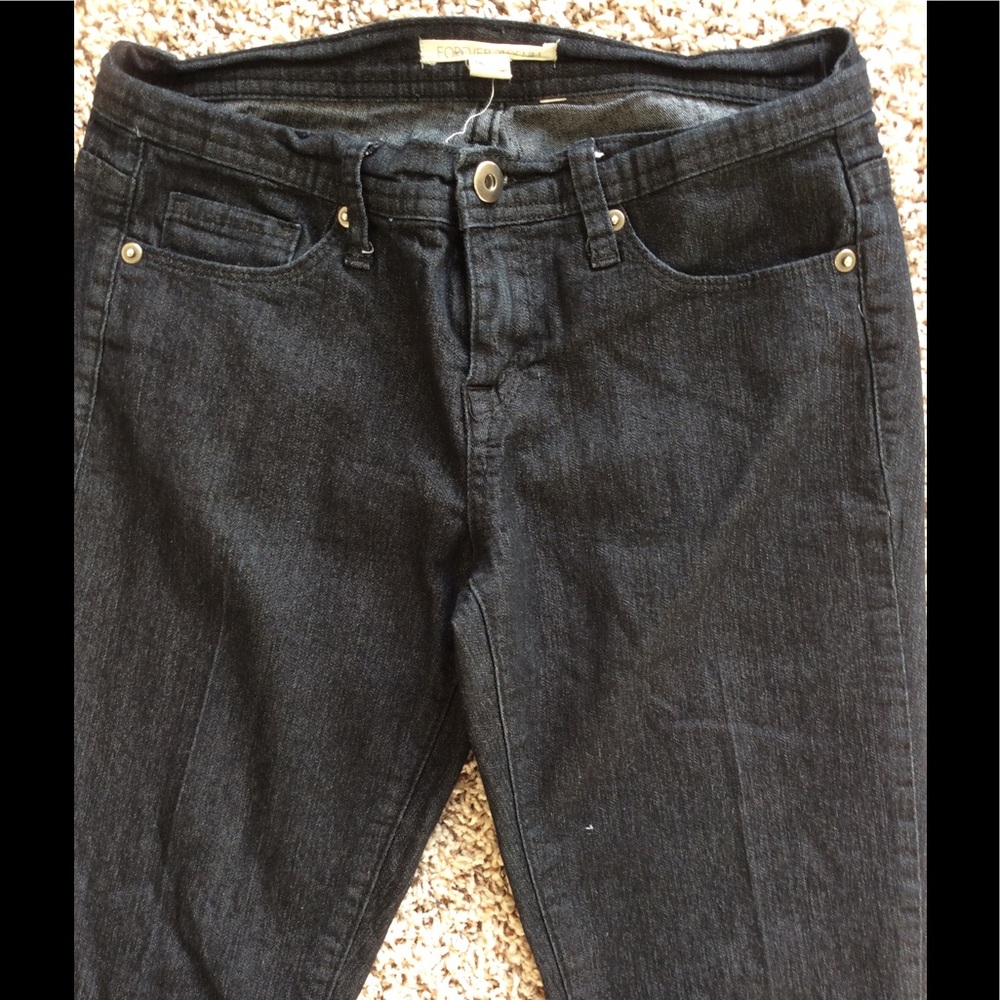 Forever 21 Denim Black Skinny Jeans