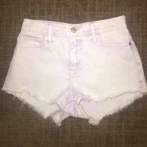 Purple ABERCROMBIE AND FITCH Denim shorts
