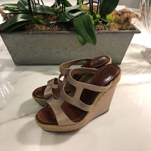 Christian Louboutin Metallic Wedges Size 39