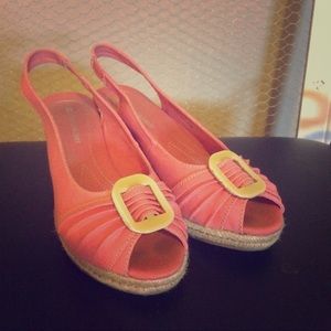 Pink Summer Wedges