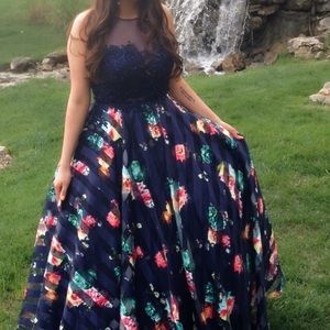 Floral prom dress