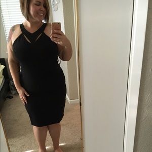 Forever 21 Black Bodycon Dress 2x Plus Size