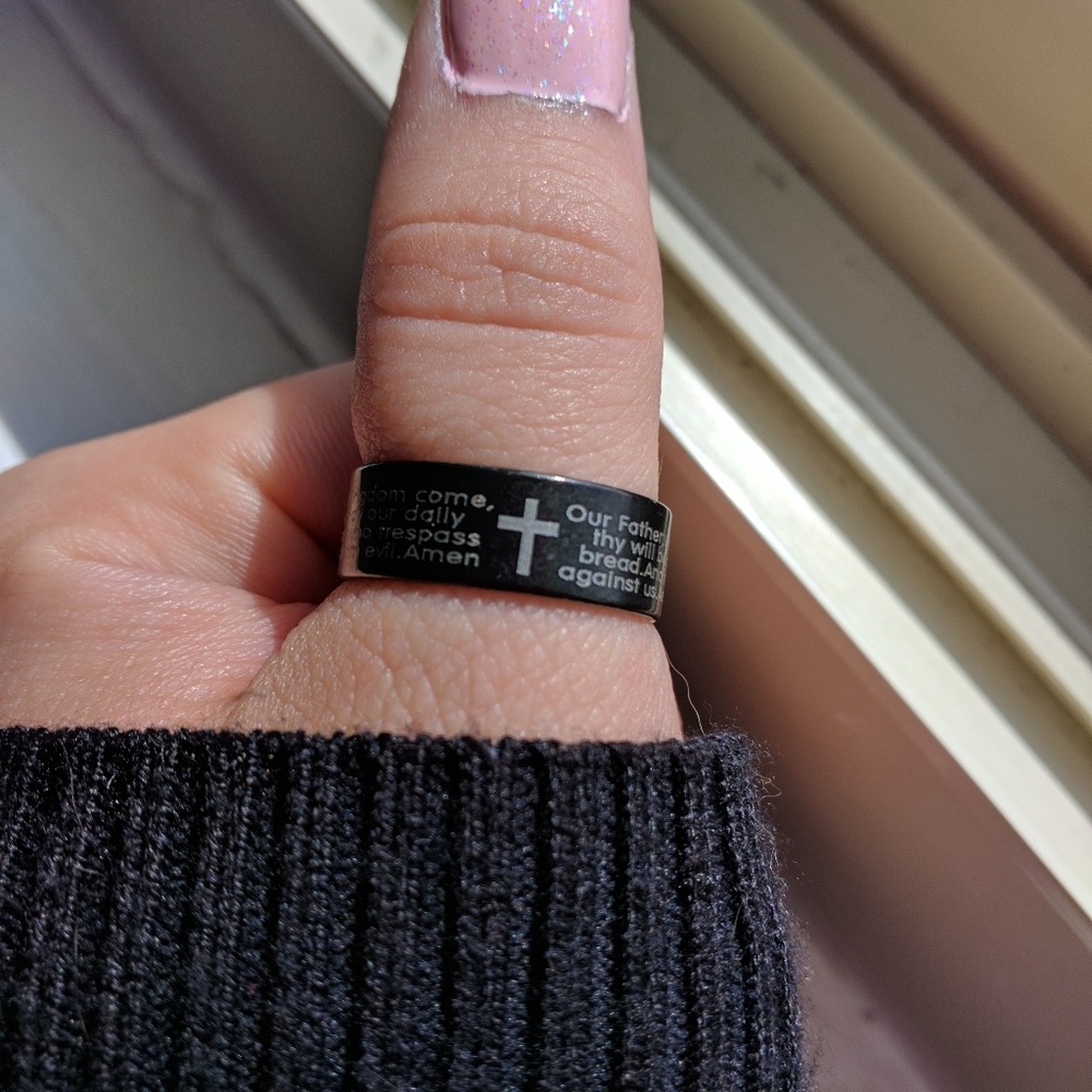 NWOT 🙏 Female The Lord's Prayer Ring