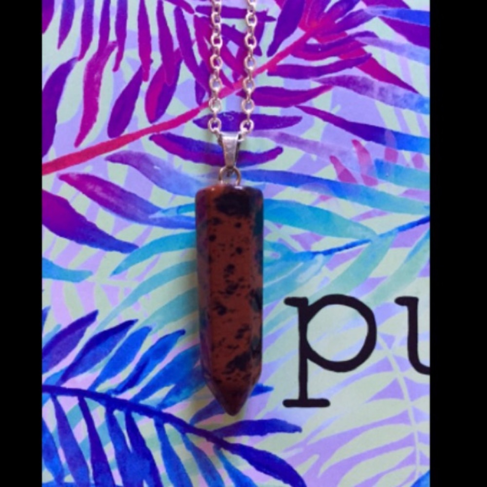 Deep Red & Black Chakra Pendant