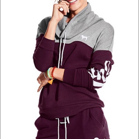 PINK Victoria's Secret Sweaters - Victoria's Secret PINK Cowl Neck Swaeter