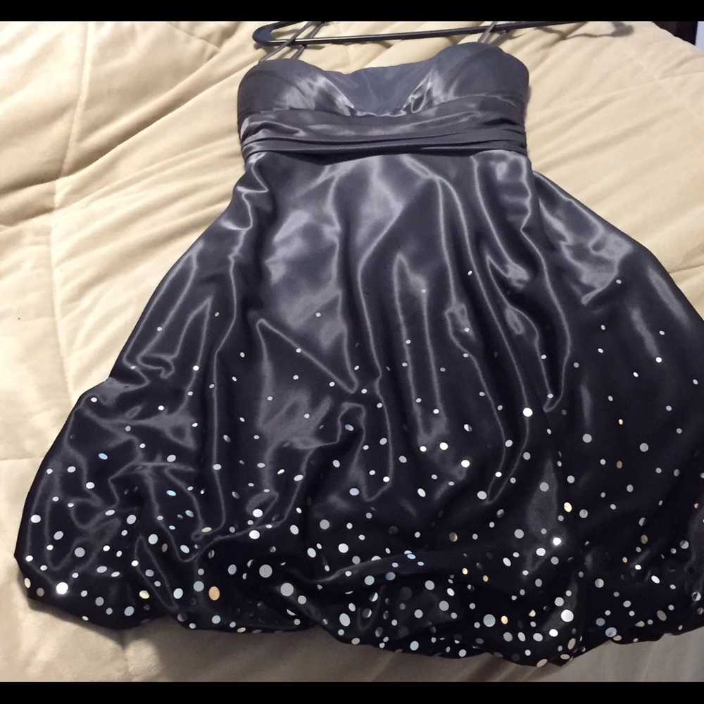 Party dress, size 2, silver/grey ombré