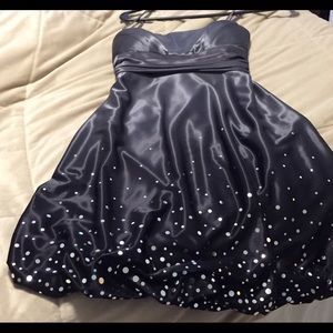 Party dress, size 2, silver/grey ombré