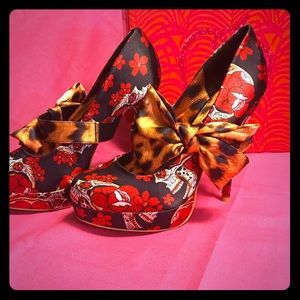 Iron Fist Siesta Skull satin Mary Janes