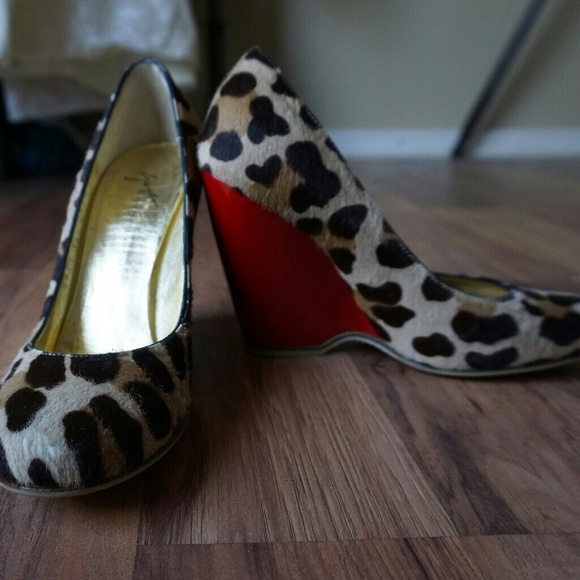 Giuseppe Zanotti Leopard Wedge Pumps