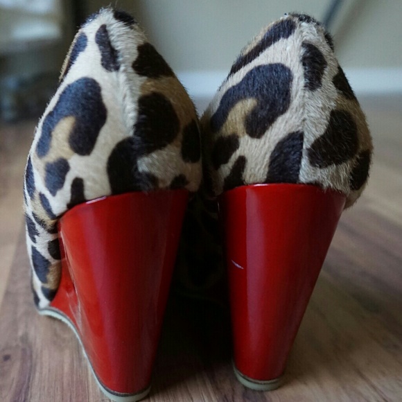 Giuseppe Zanotti Leopard Wedge Pumps