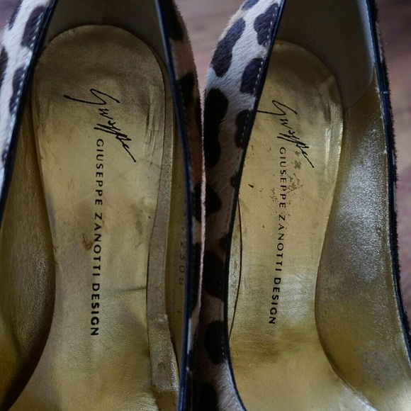 Giuseppe Zanotti Leopard Wedge Pumps